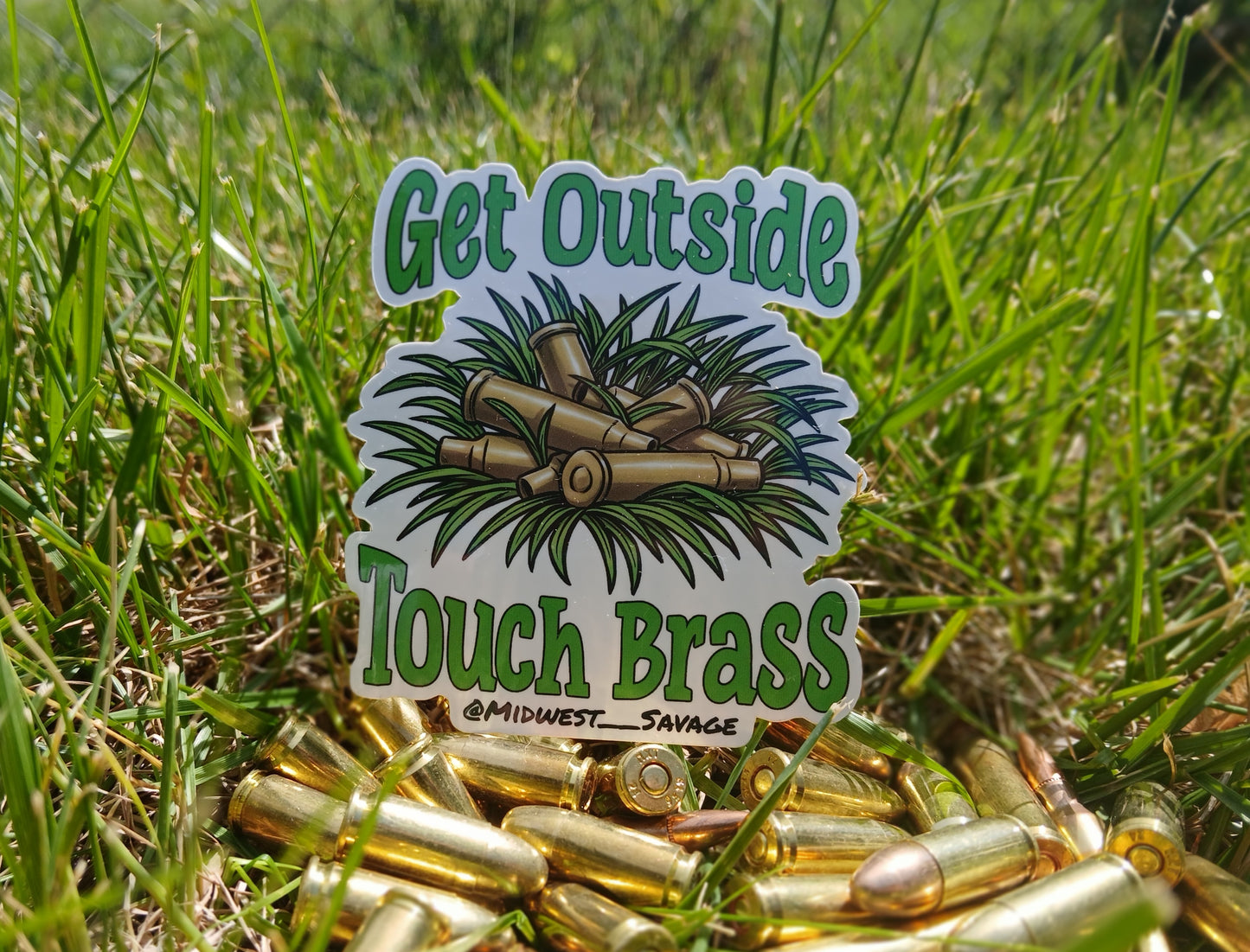 Get outside & touch brass SLAP