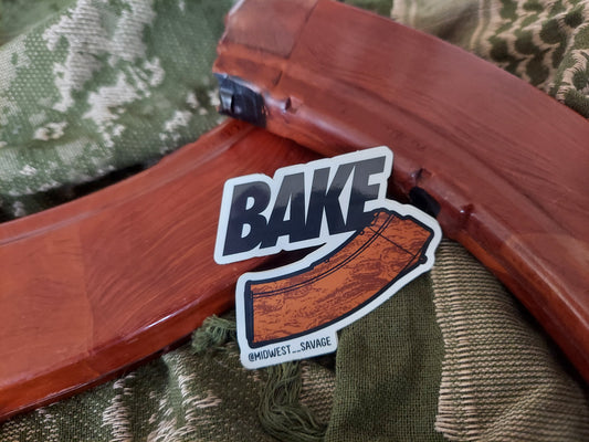 BAKE sticker