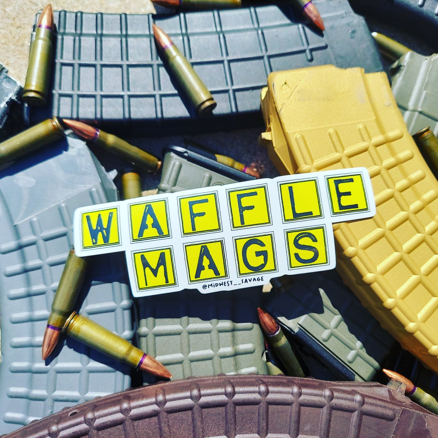 Waffle Mags sticker