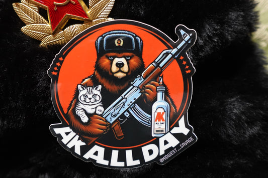 AkAllDay bear sticker